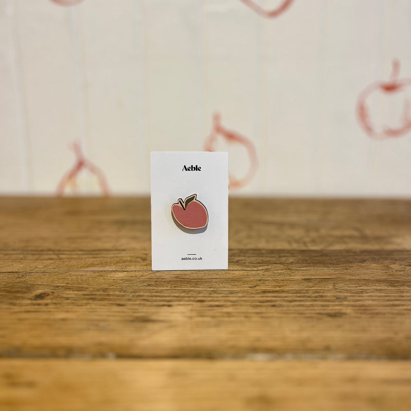 Aeble wooden pin badge