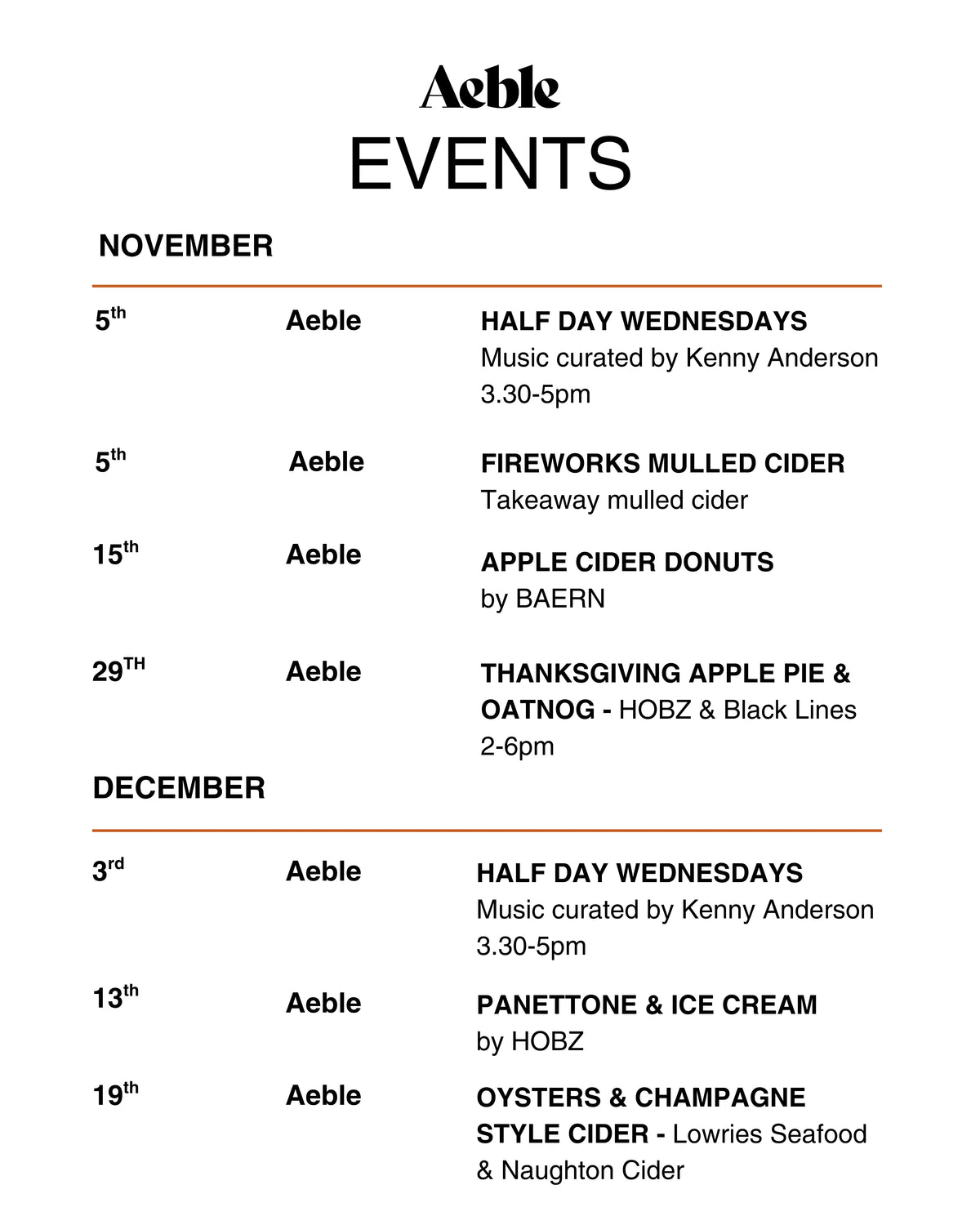 Aeble Events